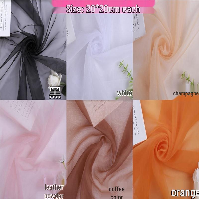 Organza Lens Veil: Soft Light Photography Yarn Filter in Black & White Fabric