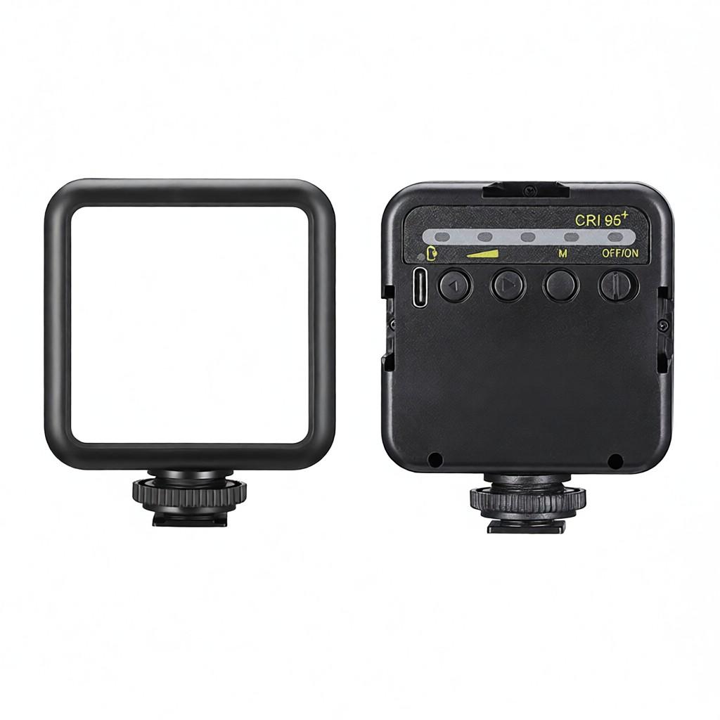 ulanzi VL49 Mini LED Video Light Photography Lamp 6W Dimmable 5500K CRI95+ Built-in Rechargeable Lithium Battery with Cold Shoe Mount for Canon Nikon