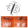 4/8/12 Cups Metal Wine Glass Rack Holder Stemware Hanging Under Cabinet Stemware Holder Storage Bar Kitchen Glass Wine Cup Shelf