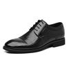 Spring Autumn New Designer Dress Shoes for Men Fashion Casual Lace Wedding Shoes Male Solid Color Cow Leather Shoe Man