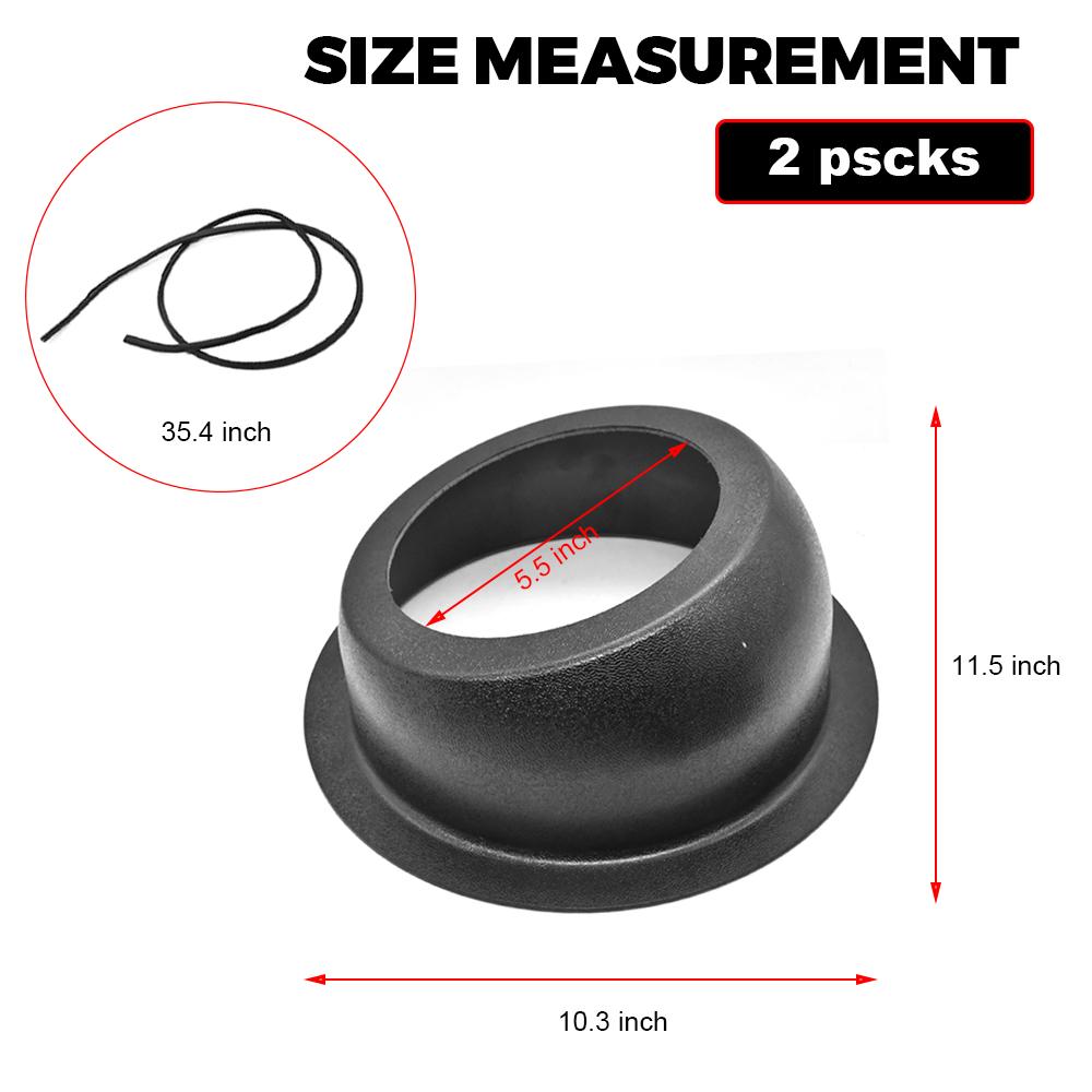 1PAIR Universal 6.5" Speaker Enclosure Pod UTV RV Car Boat Trunk Trailer Compatible with Polaris RZR XP 1000 for Can-am X3