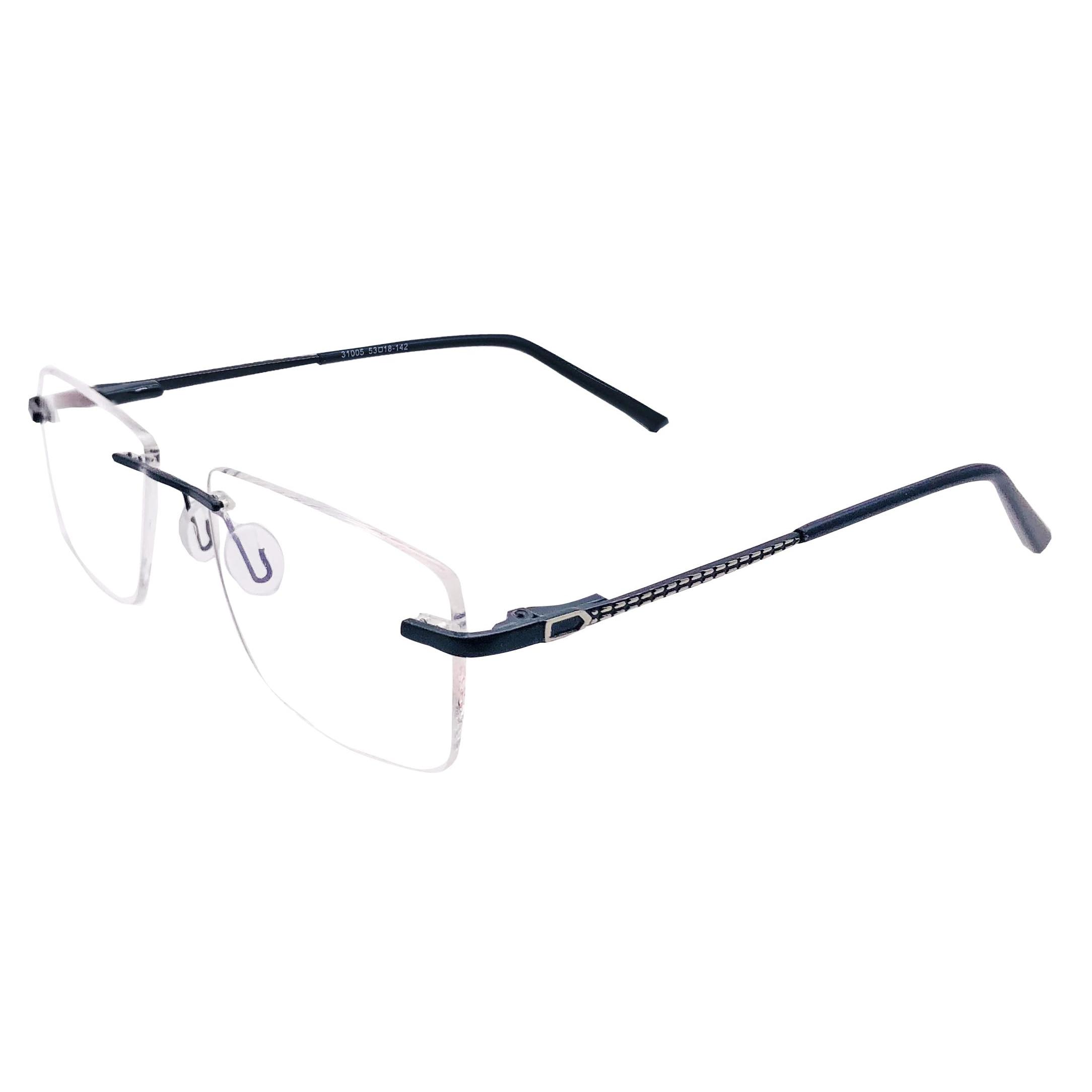 

RSINC Безкаркасна оправа/окуляри/ Метал та Пластик Для Чоловіків та Жінок, MC Чорний Чорний 31005 53-18-142 (IB-2) M1 Mechi 31005 Чорний Чорний | IB 2