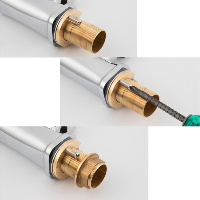 1/3 Sets Kitchen Wash Basin Tools C Type Faucet Anti-Loosing Nut Cap Tap Faucet Fixing Fitting Kit Fastening Circlip Washer Part