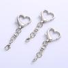 Portable Heart Keychain Pendant Spring Buckle Clasps for for Craft Enthusiasts
