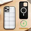 Forest Grid Style   Phone Case For iPhone17,16,15,14,13,12,11 Plus,Pro Magnetic with Magsafe Wireless Charging