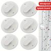 1/2PCS Shower Curtain Clips Windproof Self-adhesive Shower Curtain Clips Toilet Curtain Buckle Curtain Rings Clip Holder Bathroom Accessories