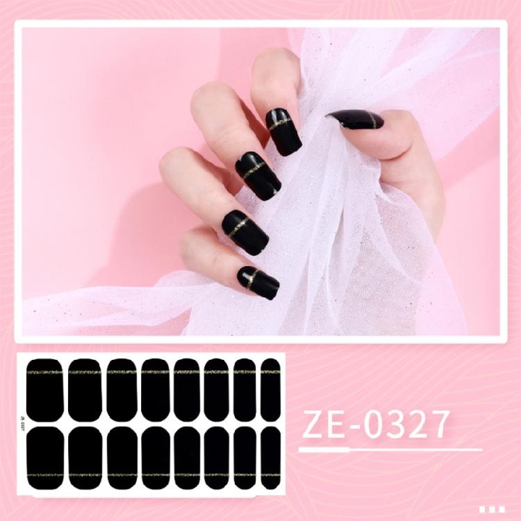 16 Streifen Nagellack-Aufkleber Nagelaufkleber Set für UV-Lampe Designer 3D Nägel Po