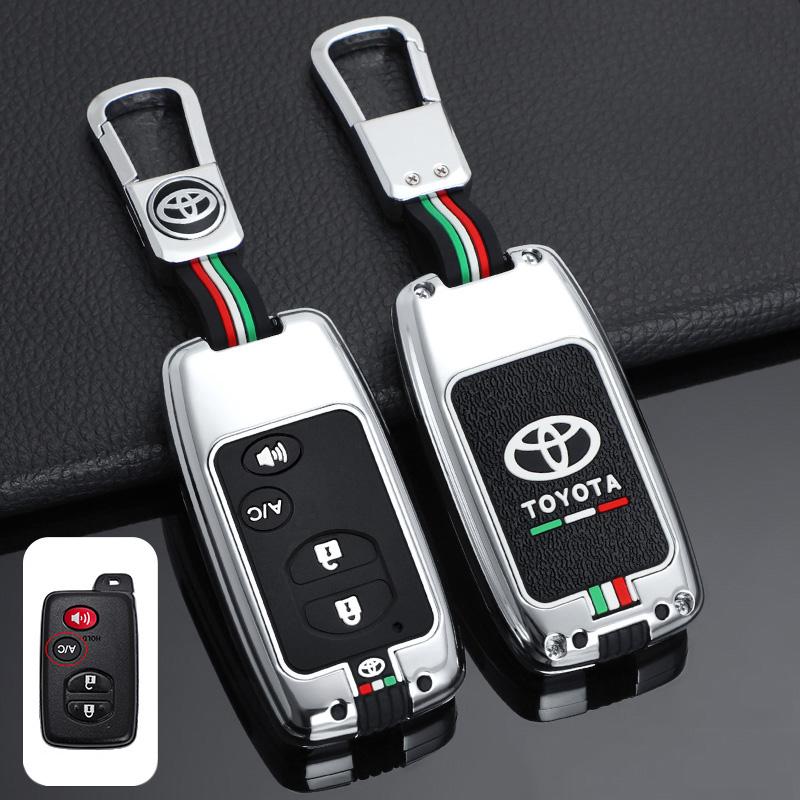 For Toyota 2026 Hot Hub Caps Zinc Alloy Car Smart Remote Key Cover Case Protector Shell For Toyota Camry Highlander Crown Prado