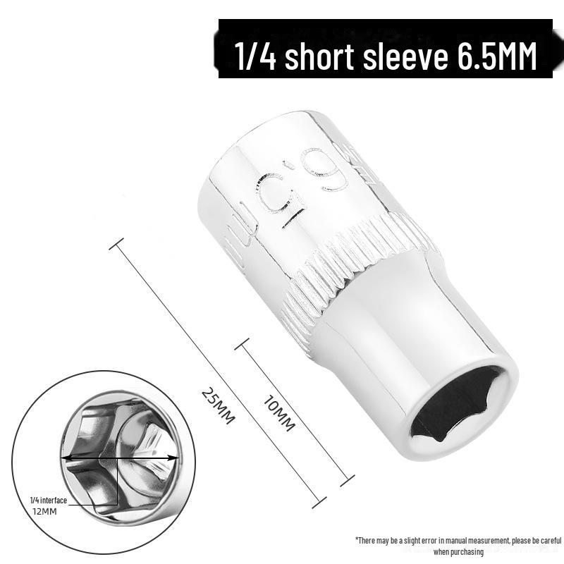 Green Forest 6.3mm Hexagonal Socket/Wrench Sleeve Set with 1/4 Socket Head Ratchet Wrench.
