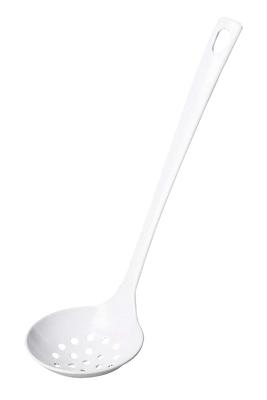 Pearl Metal Ladle White Small Enamel Perforated Blanc Kitchen HB-4627