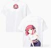 Stijlvol Wit "The Quintessential Quintuplets" Yotsuba Casual Katoenen T-shirt met Korte Mouwen