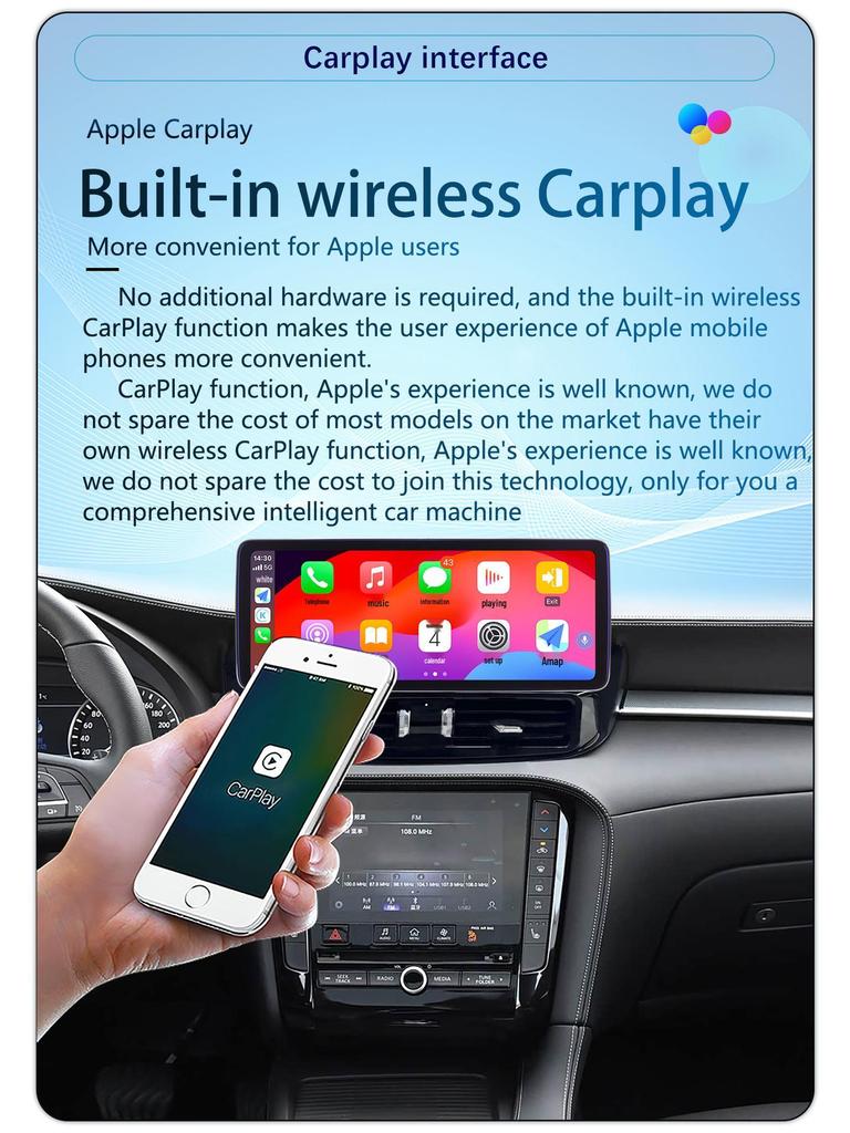 Compatible with Infiniti QX50 18-24 Model: 12.3-inch Android Central Control Screen and DVD Navigation System.