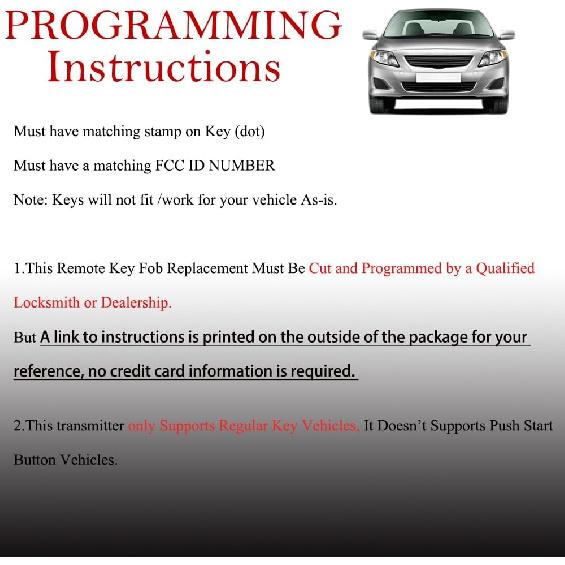 MechanMagic Key Fob Remote Replacement Fits For Toyota Yaris/Scion IQ TC XD (FCC ID:MOZB41TG) 2007 2008 2009 2010 2011 2012 2013 Keyless Entry Remote