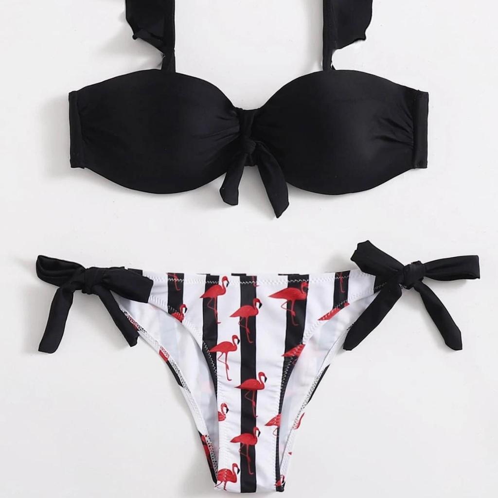 Nuevo Bikini Europeo y Americano de Lazo Dividido: Traje de baño sexy push-up de moda para mujer