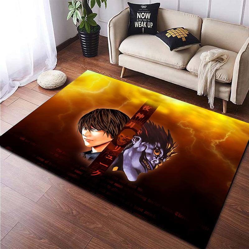 Death Note Gebied Tapijt Grote Tapijt Tapijt Voor Woonkamer Kid Slaapkamer Decoratie Kinderen Spelen Floor Mat Comic Anti-Slip