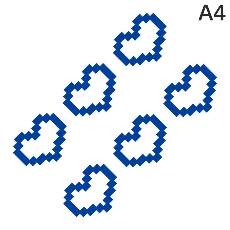 Mosaic Heart Love Car Stickers For Car Window Decor Waterproof Heart Sticker For Car / Laptop / Window / Motorcycle Vinyl Decal