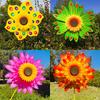 Multistyles Rotating Sunflower PVC Garden Yard Wind Spinner  Outdoor Party Picnic Decor