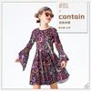 Halloween Kids Costume Little Girl Funny Vintage Hippie Kids Costume Table Performance Costume Dress