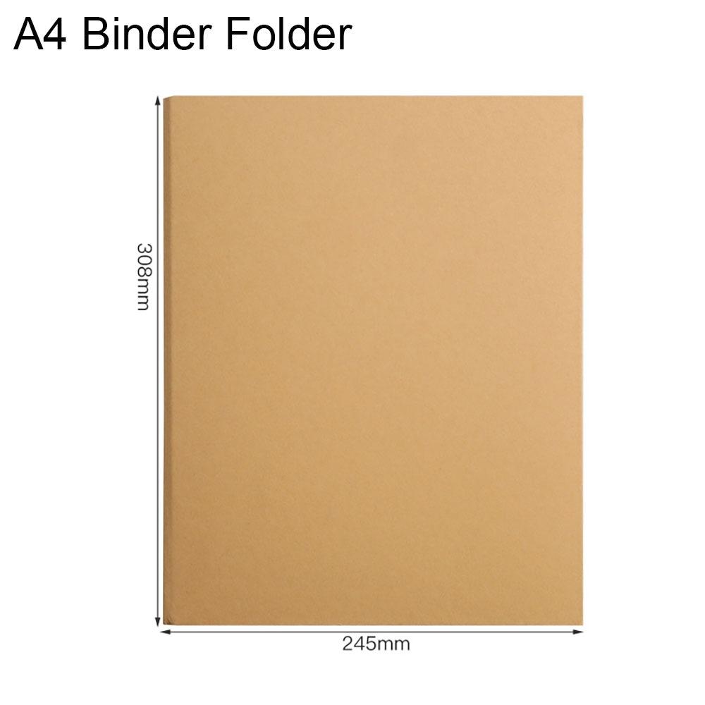 Kraft Paper Kraft Paper Binder Cover Vintage Perforated Binder Folder New File Folders