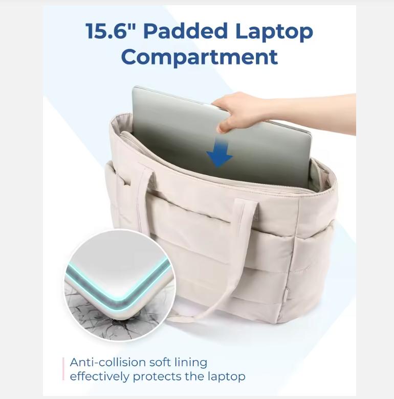 Damentasche Großes Fassungsvermögen Einfarbig Tragetasche Vielseitige Handtasche für Pendler Arbeit Studentische Klasse Einkaufstasche