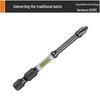 Nunchucks D2 Series Magnetic Alloy Steel Phillips Drill Bit - High Hardness & Impact Resistant