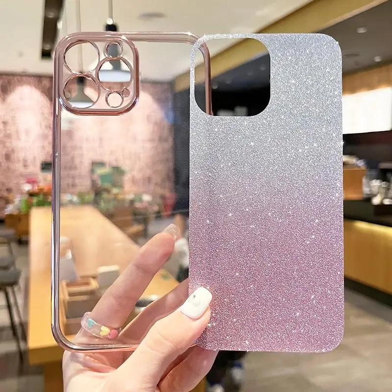 Luxury Gradient Glitter Plating Case On For Infinix Note 30 Note30 Hot 30 30i 40 40i 20 11 10 12 G96 VIP Pro Silicone Back Cover