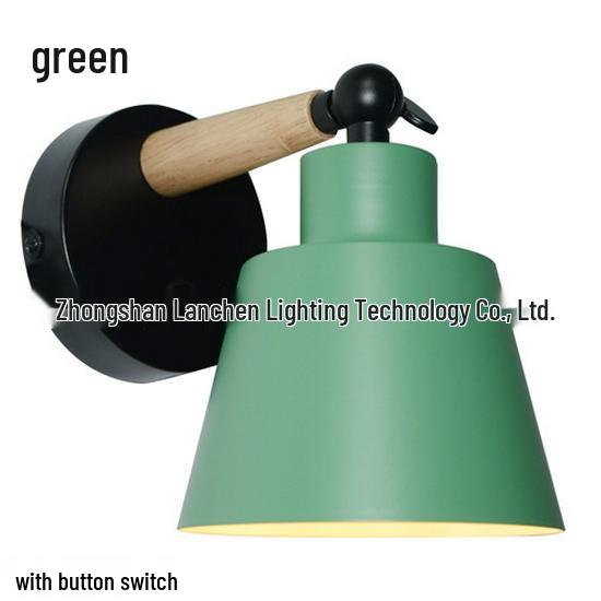 Nordic Creative Solid Wood Wall Lamp for Bedrooms, Hallways, and Children's Rooms