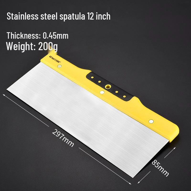 Large & Small Putty Knife Set with Plastic Handles for Scraping and Spatula Use