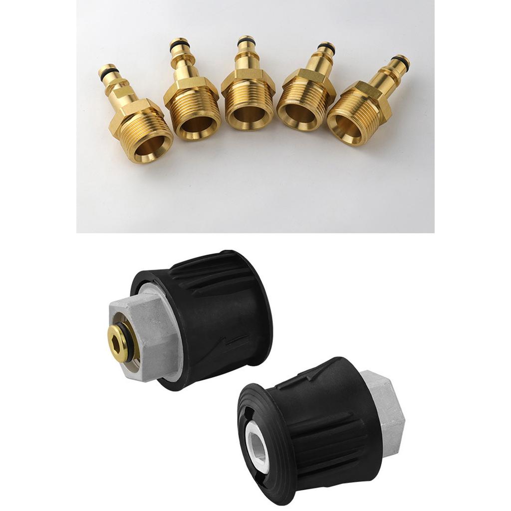 Universal M22 Quick Connect Adapter Brass Fitting For High Pressure Water Guns And Garden Irrigation Systems