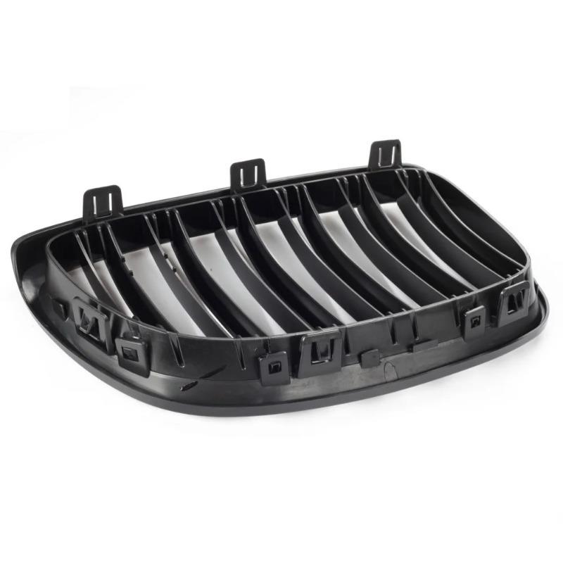 Front Bumper Kidney Grill for BMW E92 E93 M3 2006 2007 2008 2009 Gloss Black Dual Line Grille Car Styling Racing Grilles