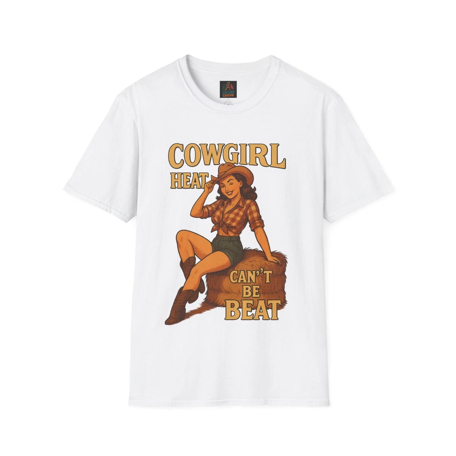

Vintage Cowgirl Graphic T-Shirt, Women’s Country Style Tee, Rodeo Outfit, [...] S