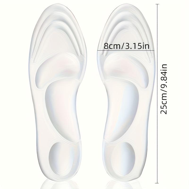 Silicone Massage Foot Arch Support Insoles for Men and Women, Soft and Super Soft, Flat Feet, Long Standing Without Fatigue,Poop Feeling Insoles