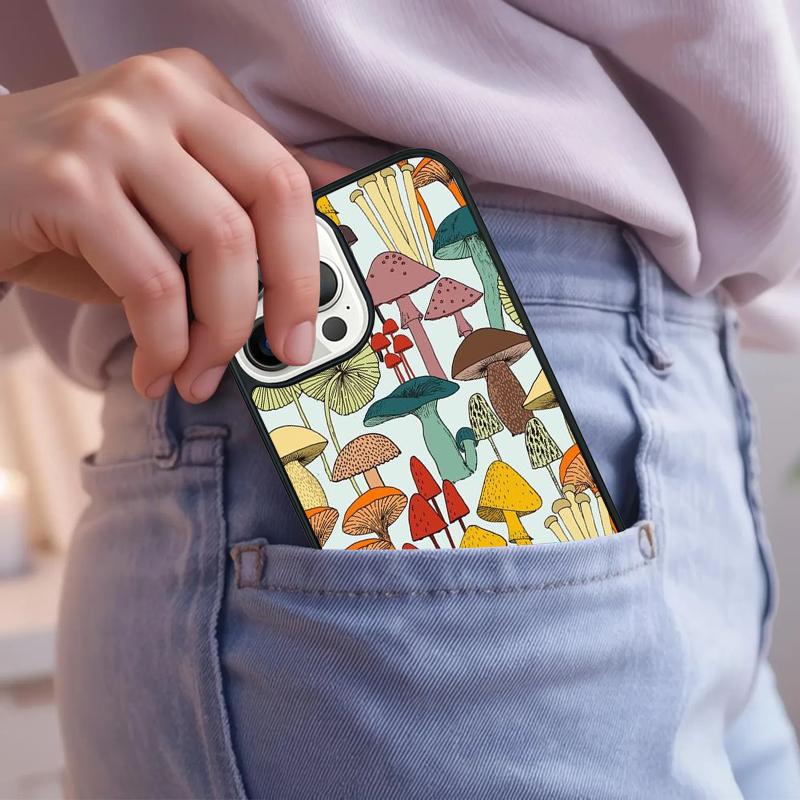 Mushroom Forest Phone Case For iPhone 17 Air 15 16e 14 13 Pro Max Coque 12 11 Pro Max PLUS Cover
