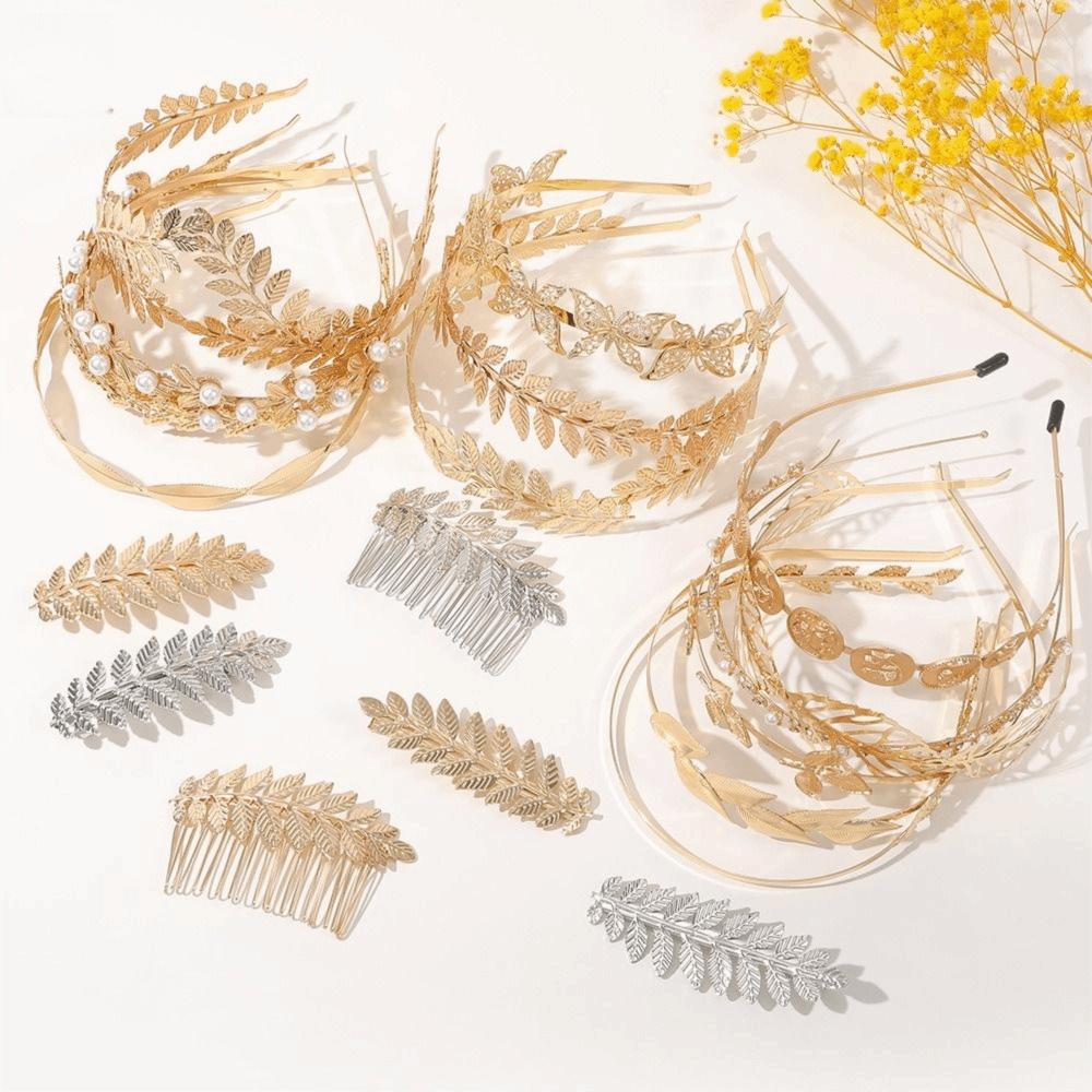 Korean Style Bridal Headpiece Comfort Fit Headwear Retro Hair Crown Wedding Party