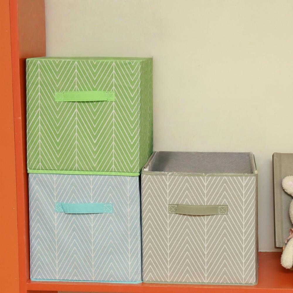 1pc Cube Storage Bins for Clothes Foldable Fabric Closet Storage with Handles Bedroom Wardrobe Organizing Container for Tops