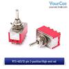 SPDT/DPDT Toggle Switch: 3/6/9/12 Pins, 2/3 Positions, Optional Reset, MTS-103/202