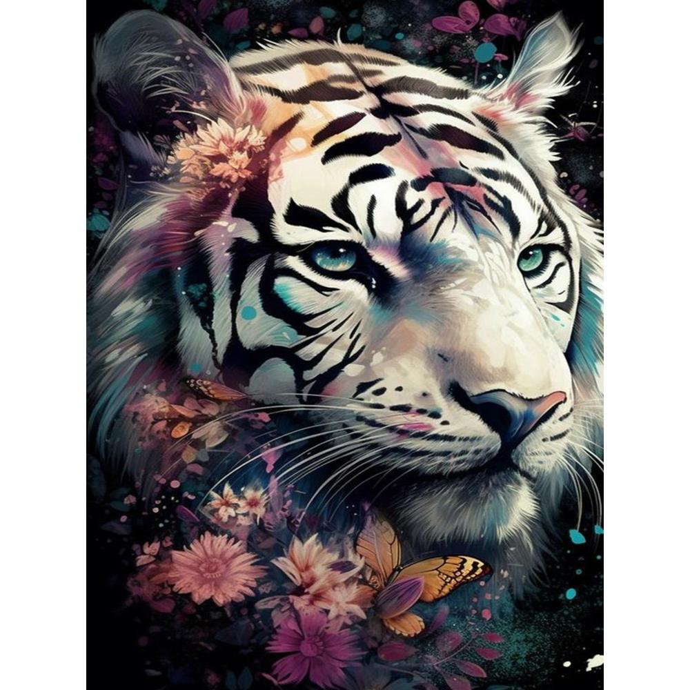5D Diamond Painting Flower Animal Tiger Fox Flamingo Home Decoration Full Square&Round Diamond mosaic embroidery Cross stitch