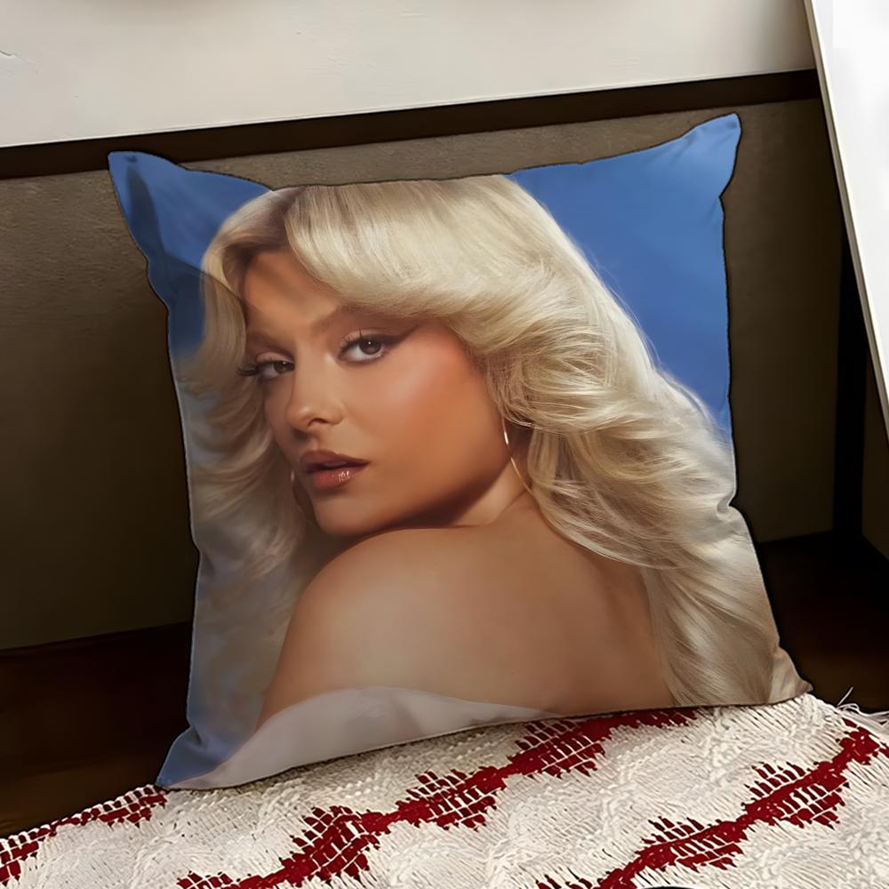 American singer Bebe Rexha Cushion Cover Reversible Soft Durable Pillow Cover Home Car MultiScene Use for Daily Comfort