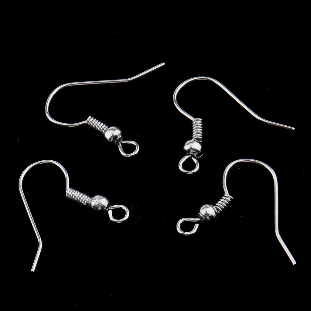 100 szt. Cewka z haczykiem na ucho DIY Biżuteria Ustalenia Kolczyk