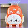 Cat Pattern Print School Backpack With Breathable Nylon Material For Kids School Bag For Boys And Girls