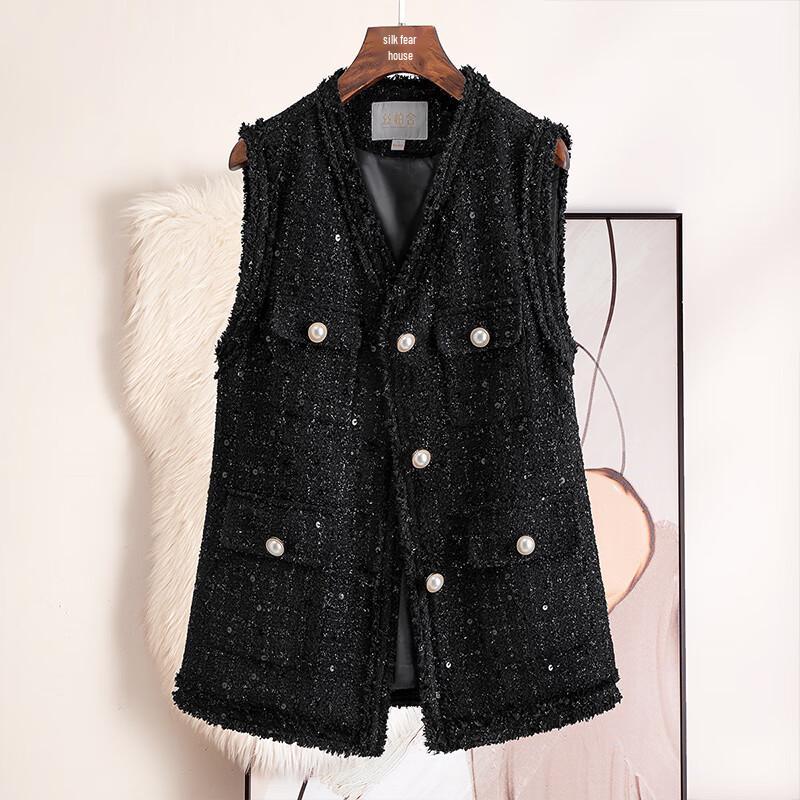 Chic V-Neck Single-Breasted Slim Vest