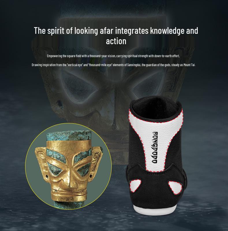 High-Top Martial Arts Combat Shoes for Men, Women, and Children - Ideal for Boxing, Sanda, Wrestling, and Training