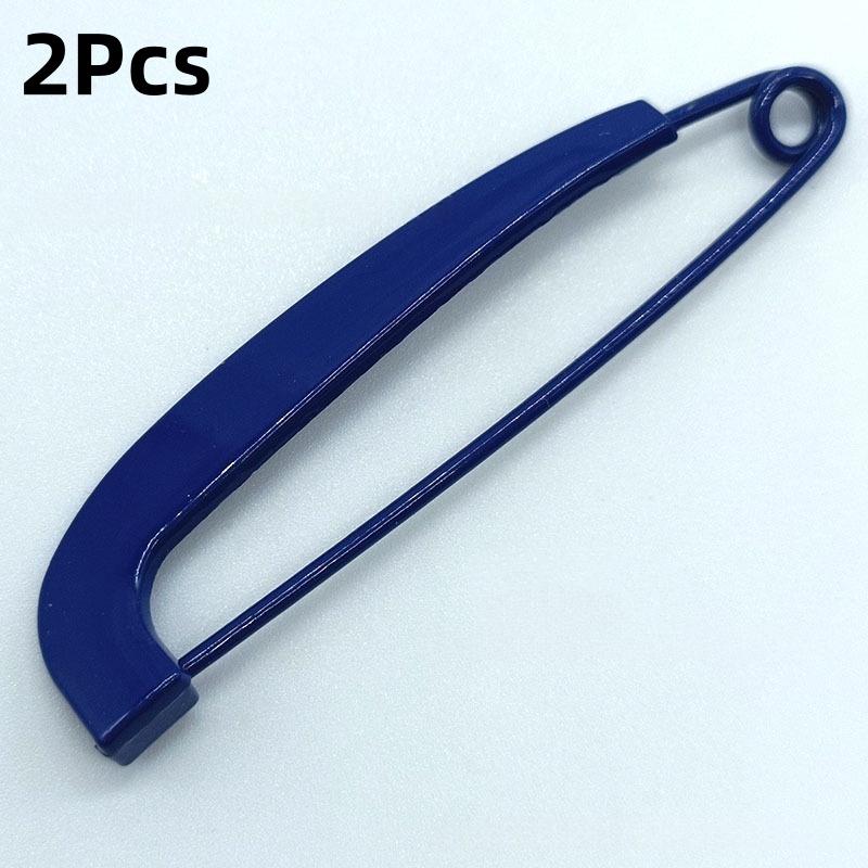 

2Pcs Waist Buckle Fluorescent Pin Silk Scarf Buckle Korean Style Corsage Brooch Colorful Clothing Accessories Sweater Pants Pin синий