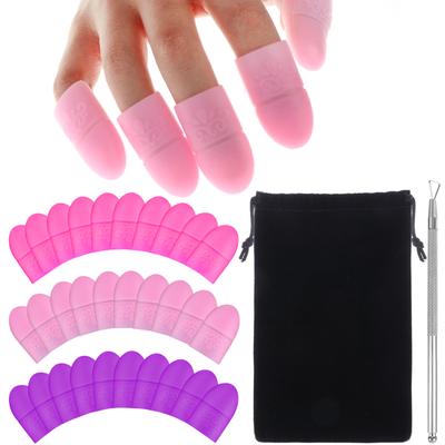 Protezioni per Punta delle Dita in Silicone Proteggi Unghie Copri Dita