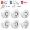 גלאי דליפת מים Tuya WiFi חיישן טפטוף Smart Life אזעקת צליל בעצימות גבוהה מטבח אמבטיה הצפה דליפה התראה מרחוק באפליקציה
