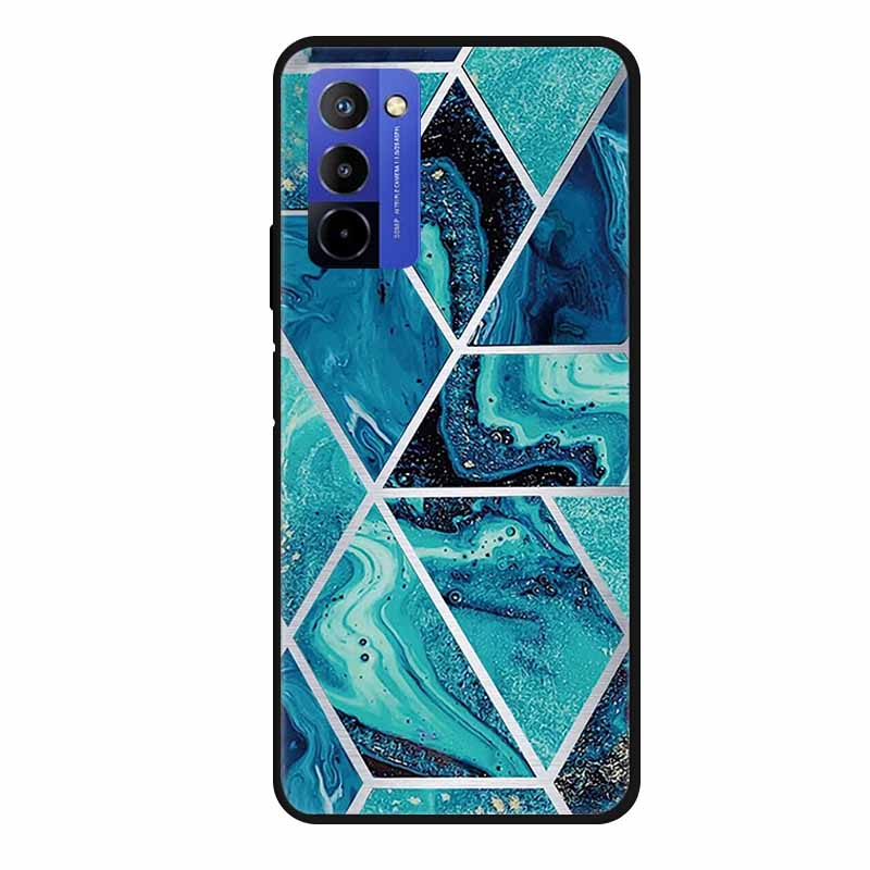 Für Wiko 10 Hülle Marmor 6,75" TPU Weiches Silikon Rückseite Handyhülle für Wiko 10 Wiko10 Coque Cartoon Antischock Stoßfest Funda