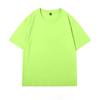 Unisex Crew Neck Short Sleeve Loose Fit Casual Top Solid Color Basic Tee American Fashion T-Shirt