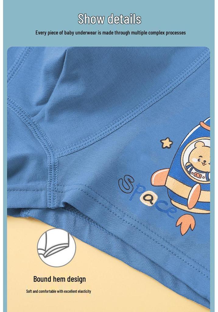 Calzoncillos Boxer de Algodón con Dibujos para Niños - Ropa Interior Infantil para Tallas Pequeña, Mediana, Grande