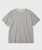 HOOVES Garments Washed Striped Short Sleeve T-Shirt [Cream]