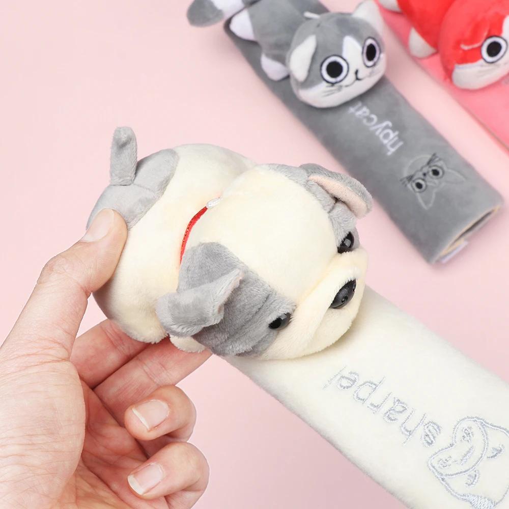 Cartoon Car Seat Belt Cover Universal Auto Seat Belt Shoulder Pad Warm Flannel Interior Seat Cushion Protector Safety Protection